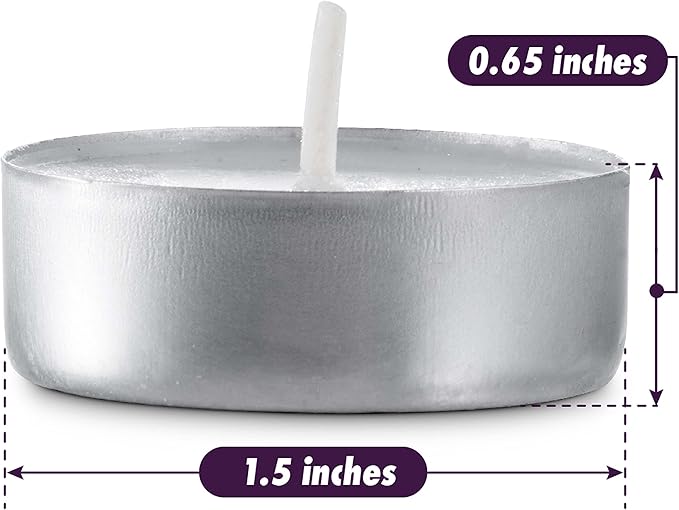 MontoPack Unscented Tea Light Candles Bulk 1000 Pack | 4 Hours, White,Smokeless,Dripless Small Votive Paraffin Tealights | Long-Lasting for Home, Shabbat, Weddings, Events, Emergencies | Mini Candles