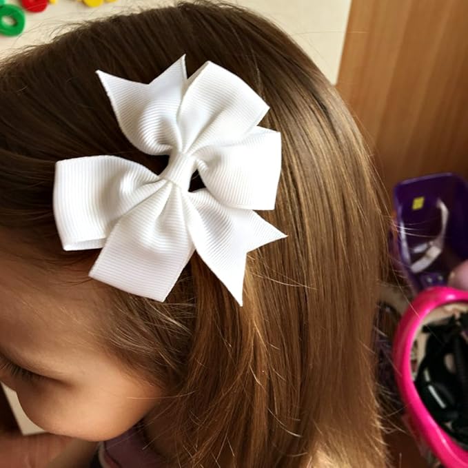 60Piece Grosgrain Ribbon Pinwheel Hair Bows Boutique Bow Alligator Clips For Girls Toddlers Teens Gifts In Pairs