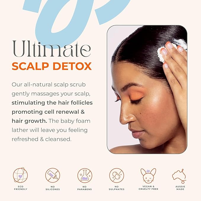 Miracle Worker - Gentle Cleansing Scalp Scrub - Infused with Salicylic Acid & Argan Oil to Soothe Dry Scalp - Helps to Prevent Dryness, Reduce Frizz & Boost Shine (6.8 oz)