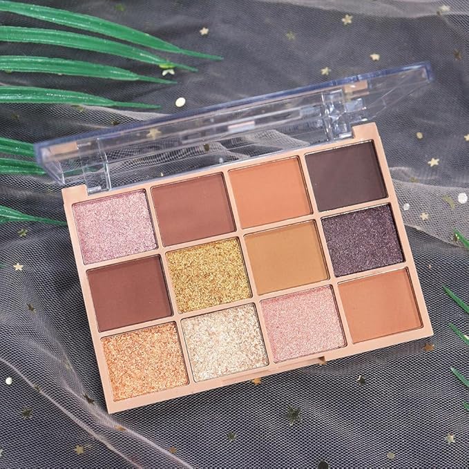 Neutral Eye Shadow Palette,Nude Pink Champagne Naked Cream Eyeshadow Palette,Make Up Pallets for Women Highly Pigmented Eyeshadow for Eyes Long Lasting Naturing-Looking,Blendable,Vegan