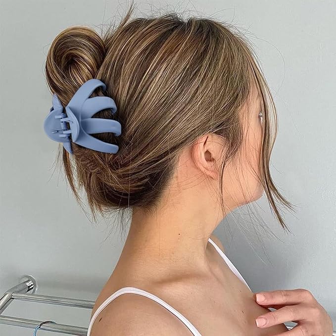 6 Pcs Hair Claw Clips for Women, 2.8" Medium Non-Slip Octopus Jumbo Hair Accessories (Multi-colors)