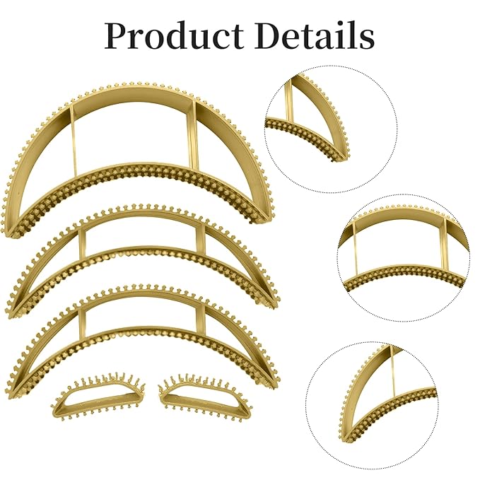 5 Pc Bump It Hair Accessory - Bump It Up Headband & Clips for Volume (Yellow)