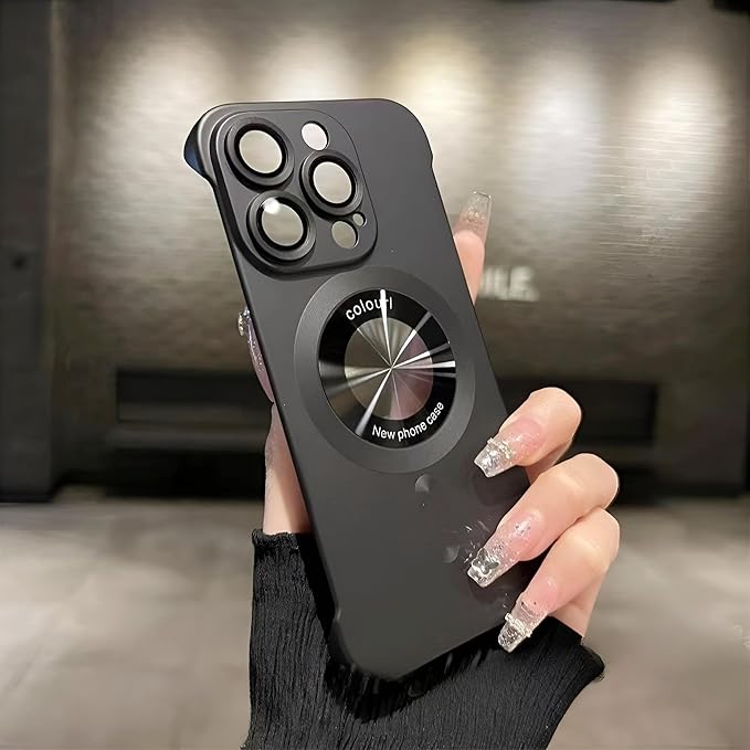 Compatible with iPhone 15 Pro Max Silicone Minimalist Case with Camera Lens Bumper, Frameless Design, Ultra Thin and Shockproof, Simple and Practical Impact Protection