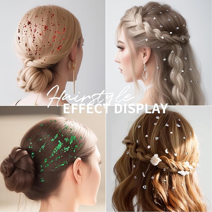 Teenitor Body Glitter Face Glitter Hair Glitter Gel, 6 Colors Body Glitter for Women, Self Adhesive Face Gems Face Rhinestones for Festivals Concerts Rave Glitter