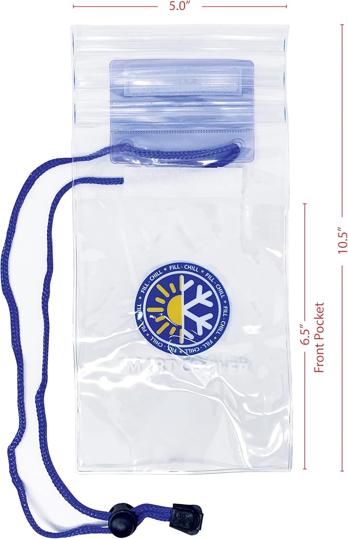 Original Fill-Chill. Keeps Your Smartphone Cool and Protected from overheating on hot Summer Days. Large Capacity ice Pocket, just Fill with ice and go!