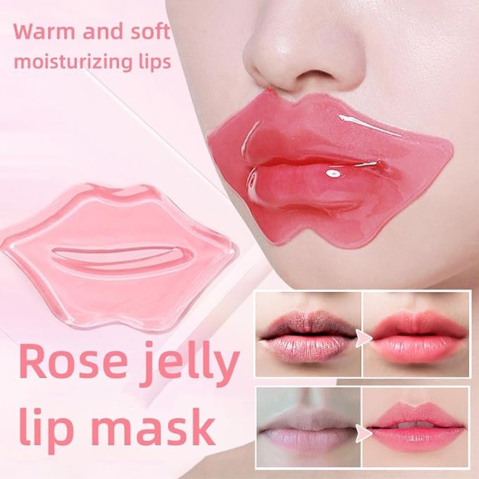 30 Pairs 24K Gold Eye Masks & Lip Masks, Crystal Collagen Gel Under Eye Patches for Puffy Eye, Moisturizing Cooling Skin Care Lip Eyes Patches for Puffiness and Dark Circles