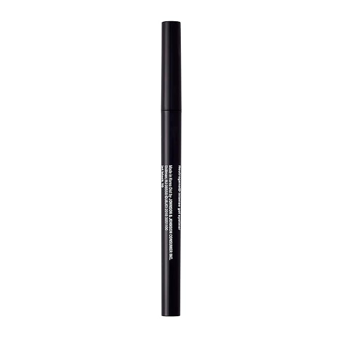 Neutrogena Intense Gel Eyeliner with Antioxidant Vitamin E, Smudge- & Water-Resistant Eyeliner Makeup for Precision Application, Jet Black, 0.004 oz