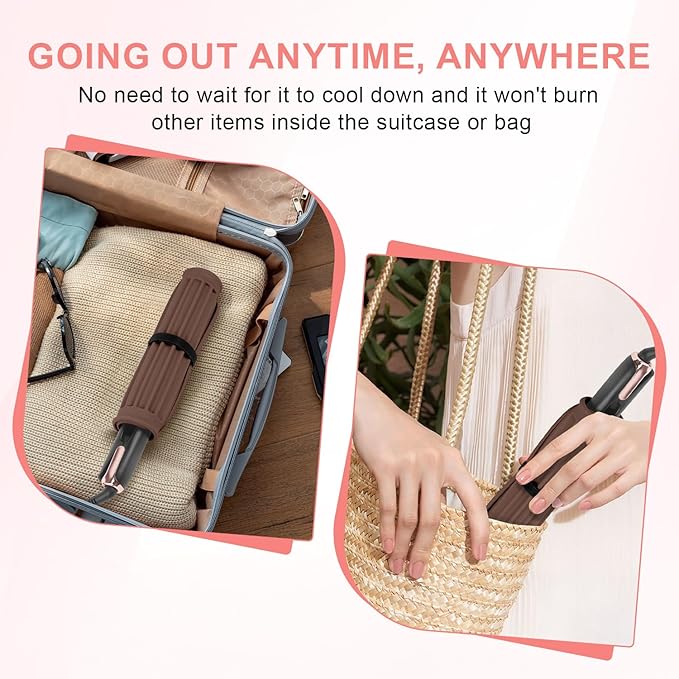 Large Silicone Heat Resistant Mat, Professional Hot Hair Tools Mat for Curling Iron, Flat Iron, Hair Straightener, Portable Hot Pad Cover with Velcro for Travel Home Salon(11.8" x 9.0")