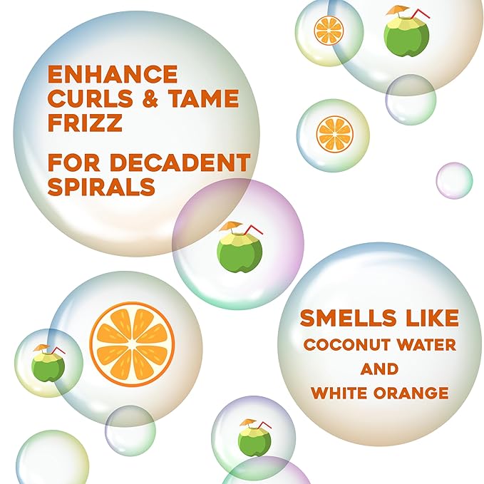 OGX Quenching + Coconut, Curl-Defining Shampoo, Hydrating & Nourishing Curly Hair Shampoo with Coconut Oil, Citrus Oil & Honey, Paraben, Sulfate-Free Surfactants, 13 floz (Pack of 2)