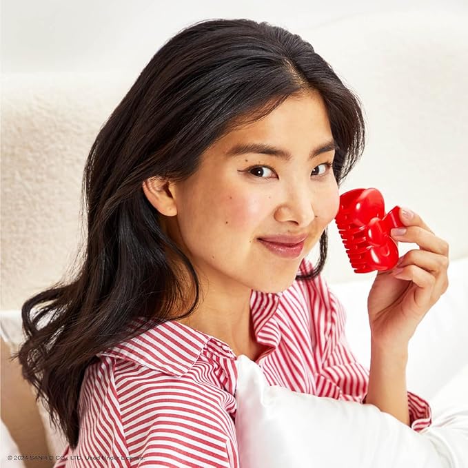 Hello Kitty x Kitsch Hair Clips for Women - Durable, Strong Hold All Day, Cute Claw Clips, Hello Kitty Stuff for Girls - Red Bow Shape, 1pc