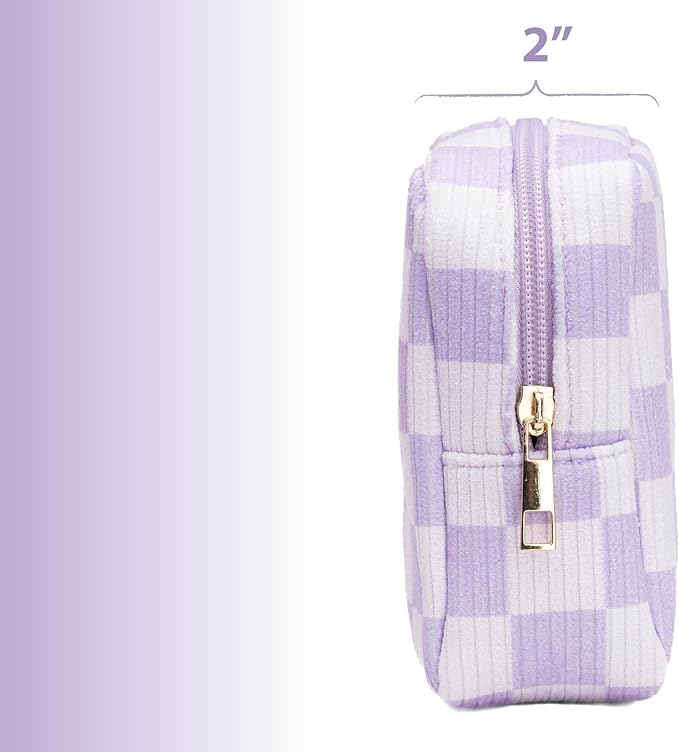 Mini Makeup Bag with Mini Cosmetic Containers, Small Makeup Bag, Small Cosmetic Bag (Purple)