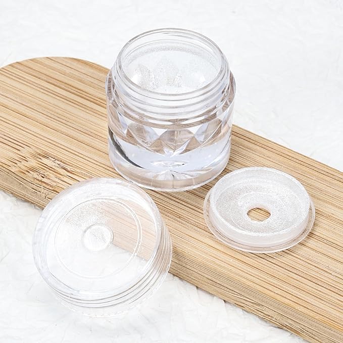 Mirror Effect Chrome Nail Powder,White Pearl Iridescent Aurora Magic Pearlescent Nail Jewelry Glitter Powder Holographic Pigment Pearl Glitter Dust,DIY Nail Art Decorations,3g