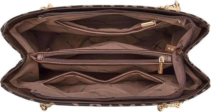 Montana West MEDIUM Tote Bag for Women Quilted Chain Handbags Shoulder Purse