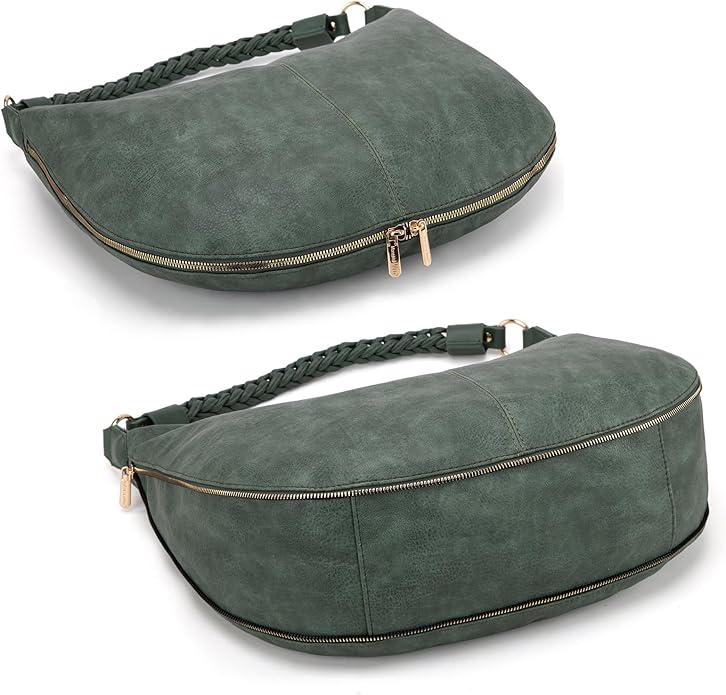 Montana West Large Hobo Bags for Women Slouchy Shoulder Purse Handbag with Zipper and Woven Handle