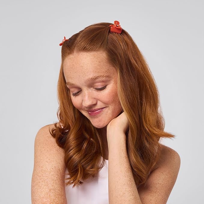 Kitsch Small Hair Clips for Women and Girls – Mini Claw Clips – Hair Accessories for Women – Daily Styling, Recycled, Cherry Blossom Design – 8pc Set