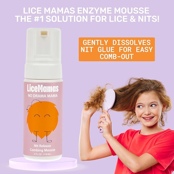 Mousse for Effective Treatment - Salon-Approved Eliminator Formula for Stubborn Infestations Without Harsh Chemicals- Dissolves Nit Glue for Easy Hair Care, Ideal for All Ages