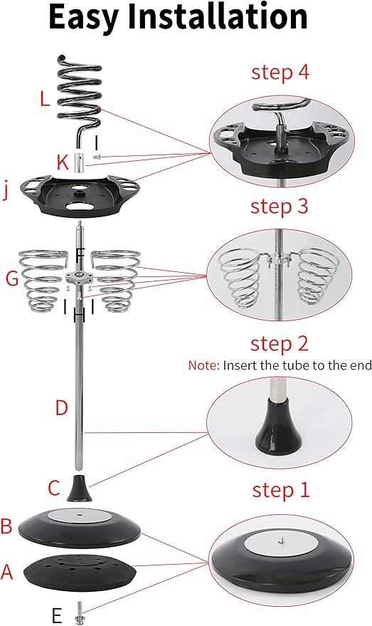 Hair Dryer Stand,Twisty Style Acrylic Top Holder,Hair Styling Appliances with Tray Two Spiral Holders and Heavy Base for Hair Dryer,Flat Iron,Curling Stick,Hair Straightener,Brush (crystal)