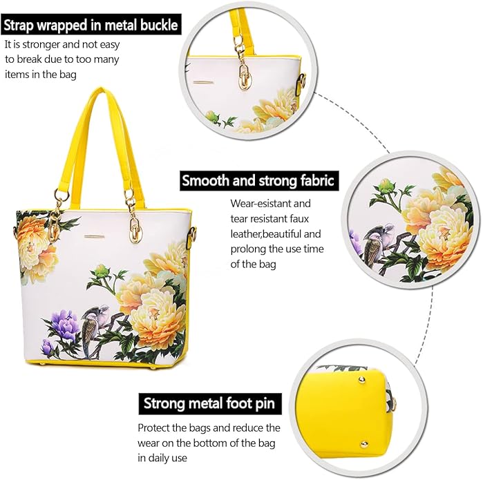2E-youth Designer Purses and Handbags for Women Satchel Shoulder Bag Tote Top Handle Bag