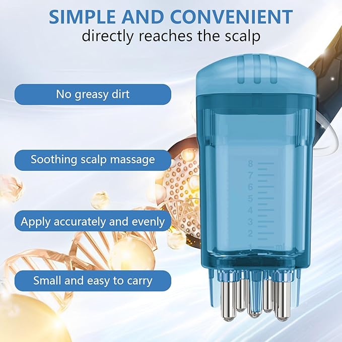 2Pcs Hair Serum Applicator for Scalp, Minoxidil Applicator Tool Exactly Effective Massage