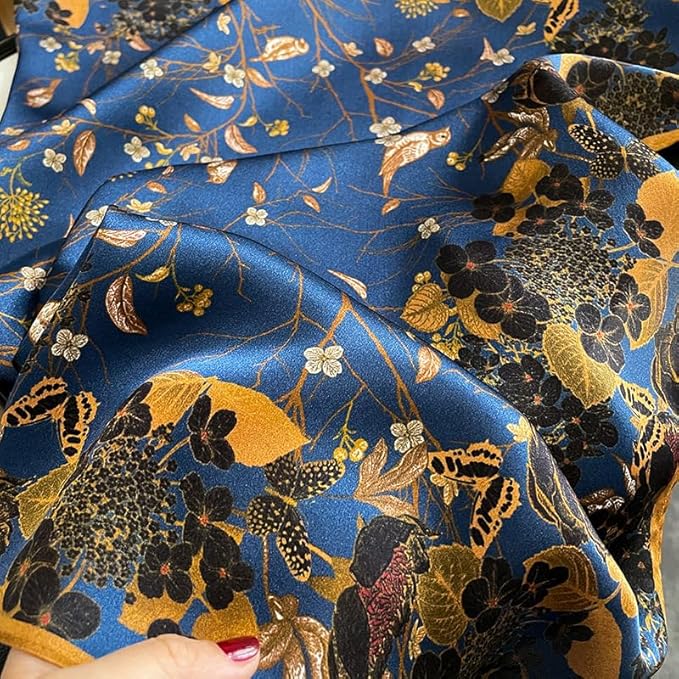100% Pure Mulberry Silk Scarfs 26"x26" Square Scarf Women Neckerchief Headscarf hair scarf bandana Gift Packed