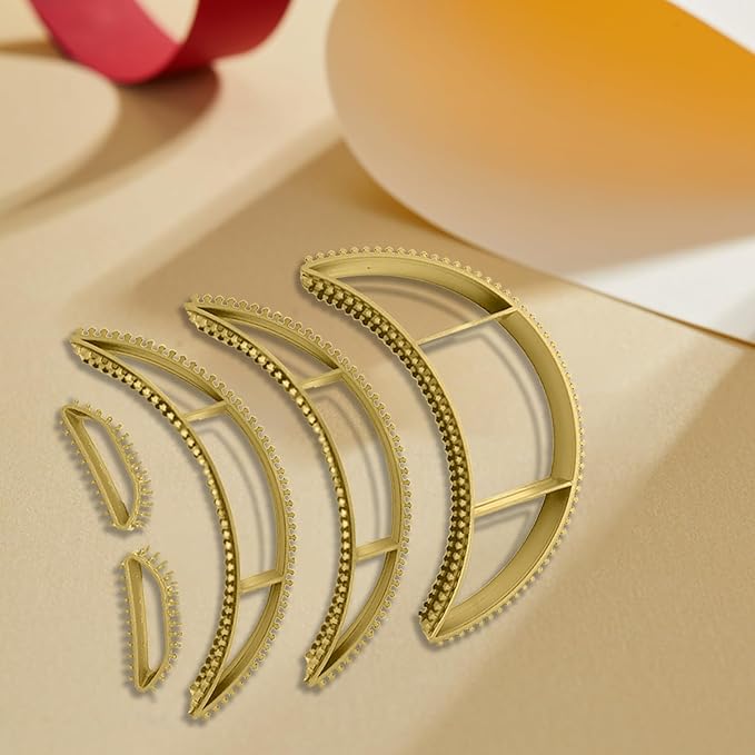 5 Pc Bump It Hair Accessory - Bump It Up Headband & Clips for Volume (Yellow)
