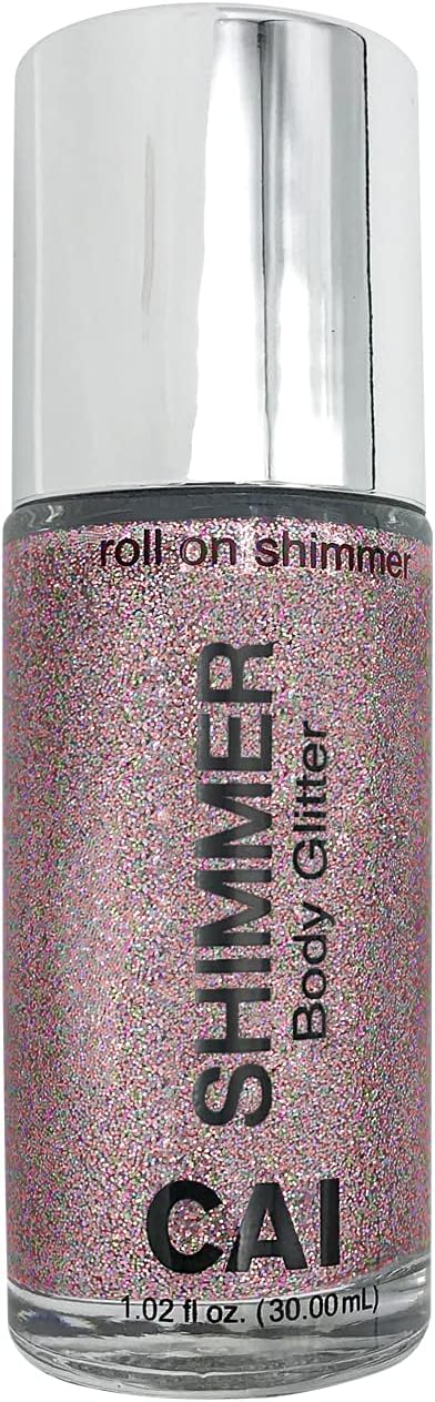 Hair Glitter Gel Body Glitter & Face Glitter for Women/Kids (2 Pk Rose/Stardust Rose) Chunky Iridescent Holograph Stars & Moon Cosmetic-Grade Makeup Apply Without Glue Easy to Take Off