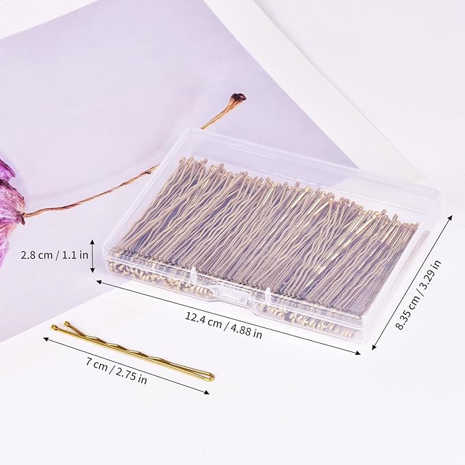 MORGLES 2.75"Long Bobby Pins for Thick Hair, 120PCS Large Bobby Pins Blonde for Women Girls with Box