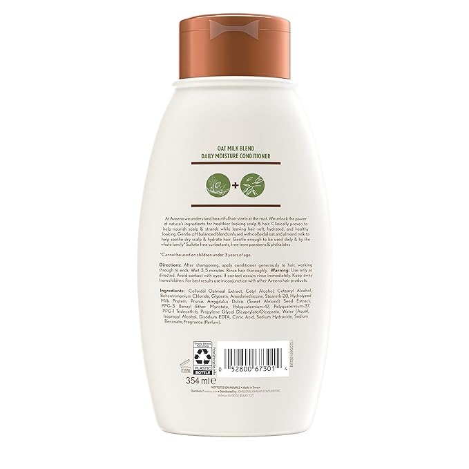 OGX Aveeno Scalp Soothing Oat Milk Blend Conditioner, Fresh, 12 Fl Oz (Pack of 2)