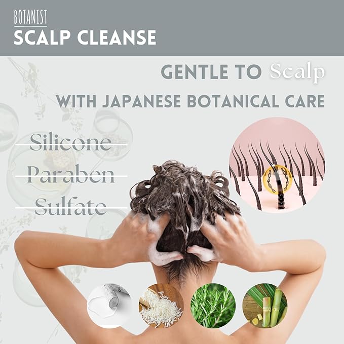 Organic Hair Conditioner for Dry & Inchy Scalp Women & Men, Keratin Treatment with Natural Macadamia Nut Oil& Rosemary Extract from Japan, Sulfate & Paraben Free, GRAPEFRUIT& SAGE, 16.2 Fl Oz