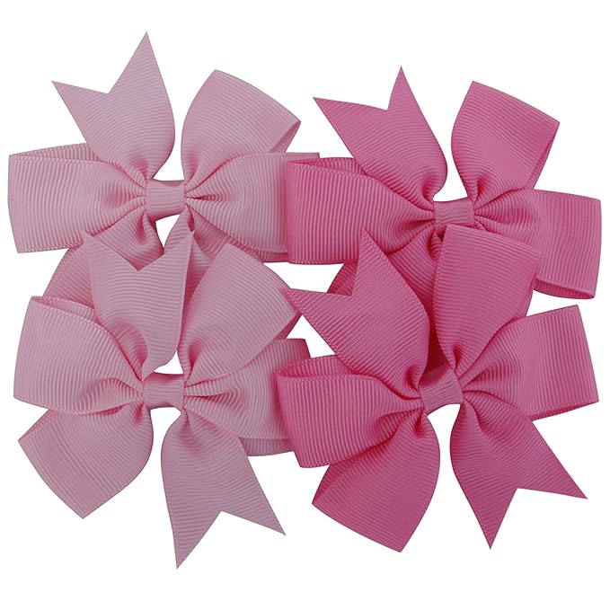 60Piece Grosgrain Ribbon Pinwheel Hair Bows Boutique Bow Alligator Clips For Girls Toddlers Teens Gifts In Pairs