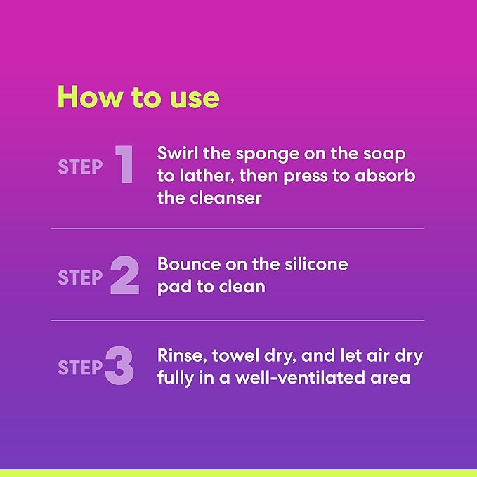 Beautyblender® | Blendercleanser® Solid Lavender Makeup Sponge & Brush Cleanser + Silicone Scrub Mat, Cleansing Tool & Scented Makeup Sponge Cleaner, Vegan, Cruelty Free, Made in the USA, 1 oz