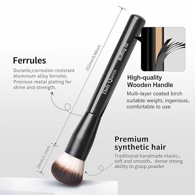 25 pcs Makeup Brush Set Holder Black Professional Kabuki Powder Concealers Eye shadows Blush Eyeliner Eyebrow Contour Eye blending Brushes