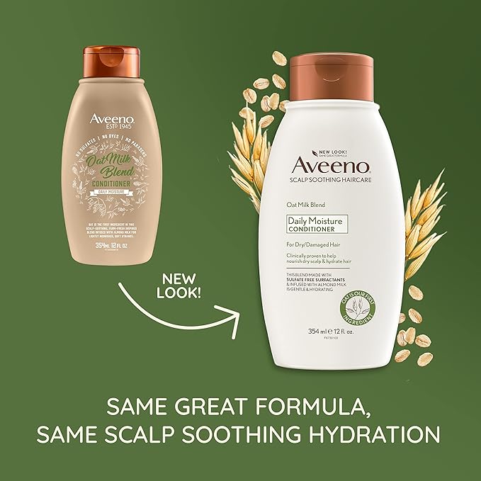 OGX Aveeno Scalp Soothing Oat Milk Blend Conditioner, Fresh, 12 Fl Oz (Pack of 2)