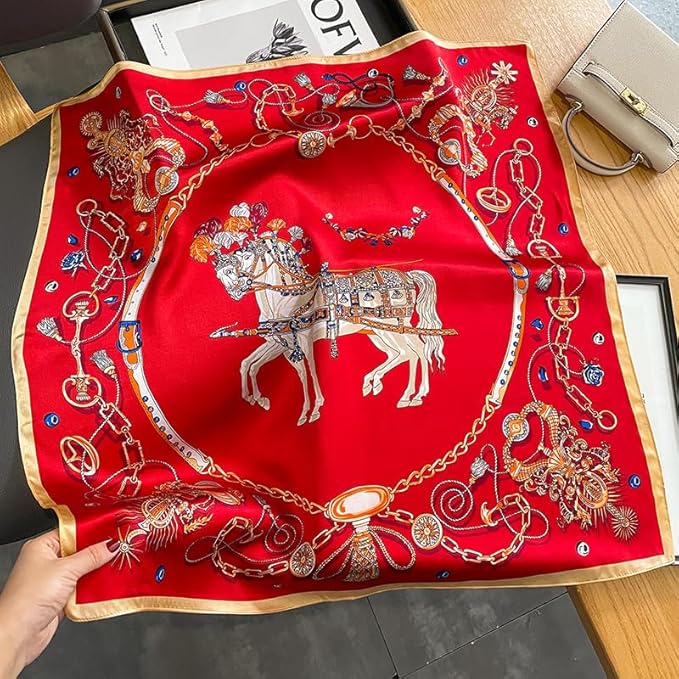 100% Pure Mulberry Silk Scarfs 26"x26" Square Scarf Women Neckerchief Headscarf hair scarf bandana Gift Packed