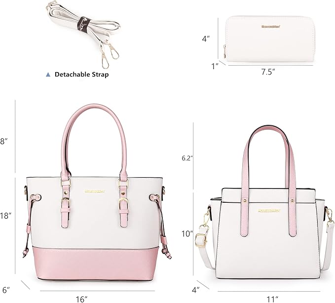Montana West 3PCS Purses for Women Tote Bag and Wallet Set Shoulder Satchel Handbags