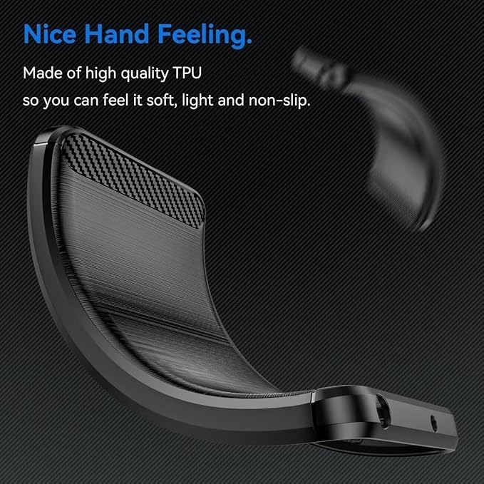 for Samsung Galaxy S20+Plus Phone case, Shockproof, Scratch Resistant Carbon Fiber Jacket, Soft TPU, for Galaxy S20+Plus case (Black)