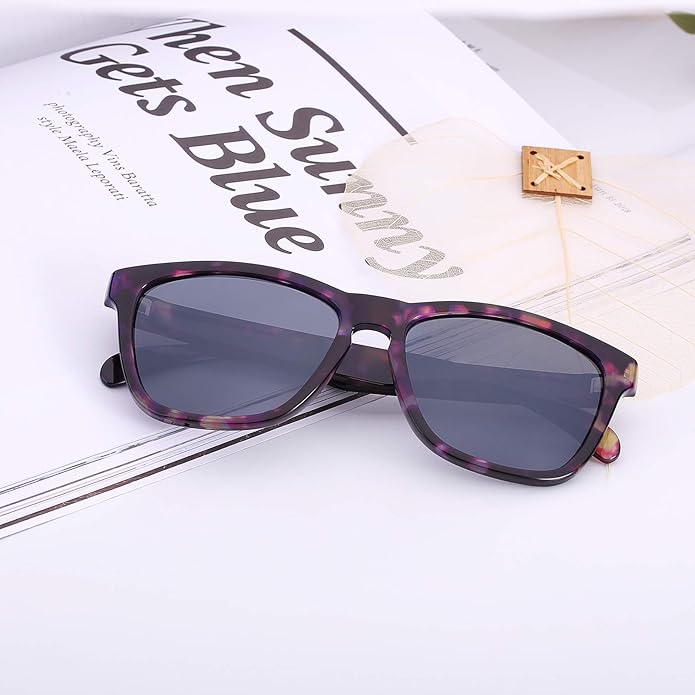 COLOSSEIN Sunglasses Womens,Classic Square Frame UV400 Mirrored Lens,Sunglasses Fit For Beach,Vacation,Driving