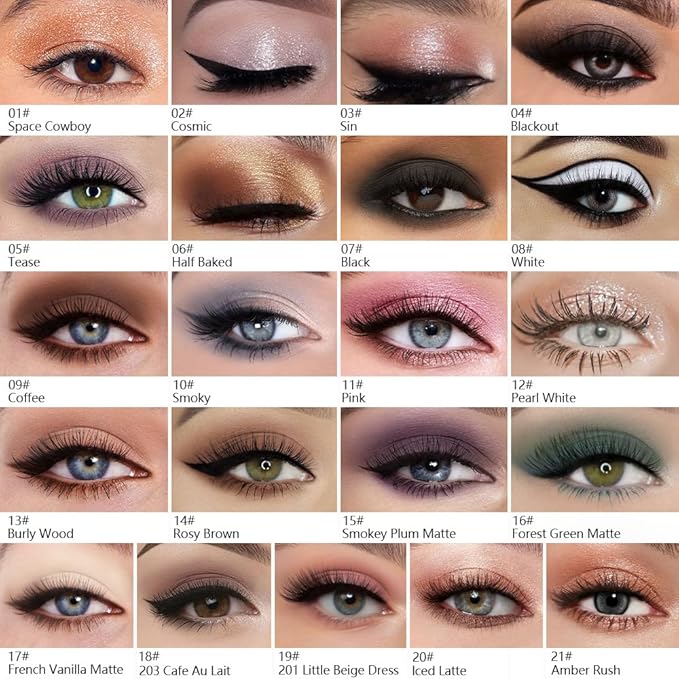 Kaely Pressed Single Eyeshadow Makeup, Champagne Shimmer Highly Pigmented Monochrome Eye Shadow Palette, Waterproof Neutral Powde Mini Eyeshadow, sombras para ojos, Lightweight Blendable, 03