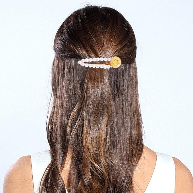 20 Pieces Pearl Hair Clips Set, Acrylic Resin Sweet Decorative Bobby Pins Hair Barrettes Hairpin Headwear Hair Accessories Headwear for Women and Girls