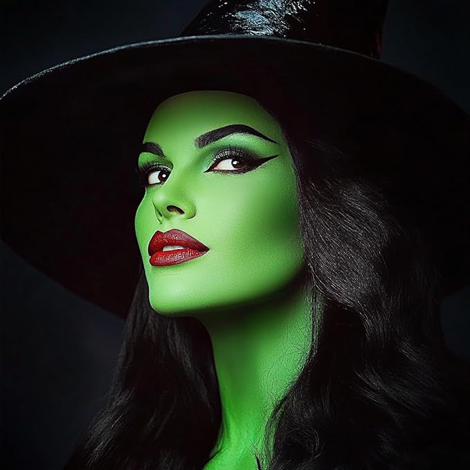 Mysense Light Green Face Body Hair Paint Stick,St Patricks Day Outfit Accessories,Water Based Washable Temporary Hair Color,Cream Body Paint for Halloween Gamora Witch Costume Cosplay Makeup,0.5oz