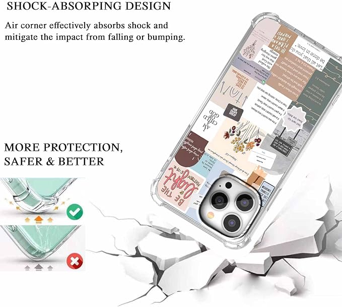 Case for iPhone 12 Pro Max with Christian Design,Christ Jesus Quotes Verse Collage Pattern,Trendy Soft TPU Bumper Phone Cover(12pm,Bible)