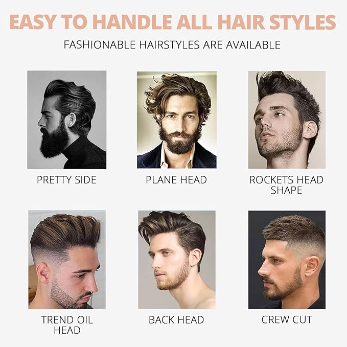 2PCS Hair Styling Clay for Men Firm Hold, Matte Finish Hair Clay Hair Paste for Men Water Based Matte Texture Pomade Mens Hair Products Add Volume, Firm Hold Clay Pomade Ideal for All Men's Hair Types