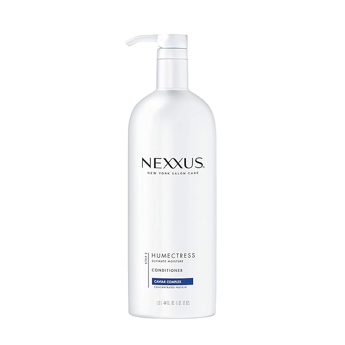 Nexxus Humectress Moisturizing Conditioner for Dry Hair Ultimate Moisture Silicone-Free, Moisturizing ProteinFusion with Elastin Protein and Green Caviar 44 oz