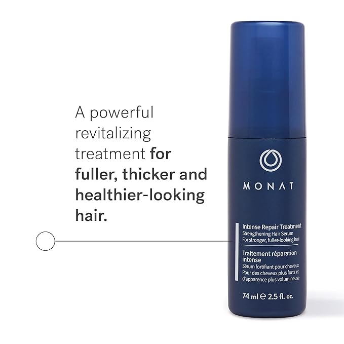 MONAT Intense Repair Treatment for Thinning Hair – Daily Leave-In Treatment Stimulates Hair Follicles & Promotes Fuller-Looking Hair, Safe for Colored & Chemically Treated Hair