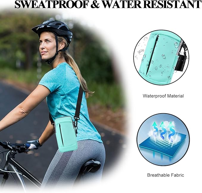 Phone Holder for Running Armband,Cell Phone Purse Crossbody for Women Men Kids,iPhone 11 12 13 14 15 Pro Max Xs Xr X 8 7 6 Plus SE Mini Galaxy Ultra S24 S23 Note Pouch Exercise Arm Bands Bag