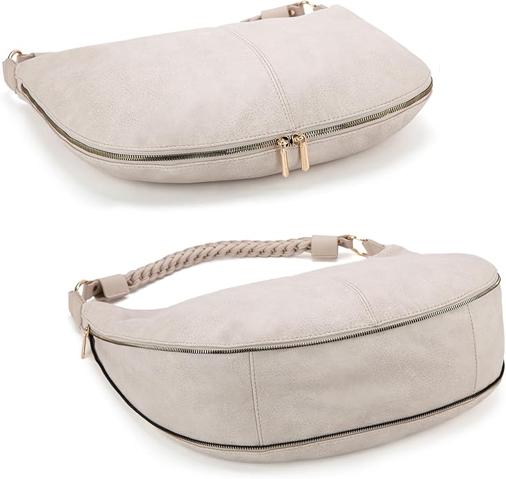 Montana West Large Hobo Bags for Women Slouchy Shoulder Purse Handbag with Zipper and Woven Handle