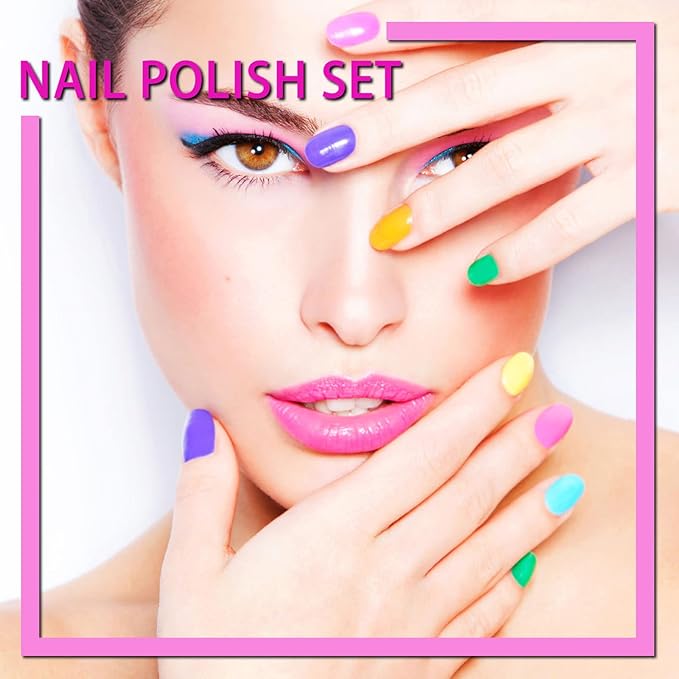 Nail Polish set,Quick-drying Fingernail Nail Polish Kit Easy Peel-off Nail Polish Nail polish & Decoration products Nail polish sets for women