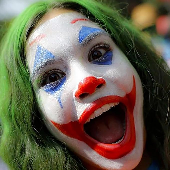 Mysense Red White and Blue Face Body Paint Stick,USA Flag Pride Patriotic Face Paint,4th of July Accessories,Water Based Temporary Hair Color,Halloween SFX Cosplay Clown Makeup,0.5oz/pc