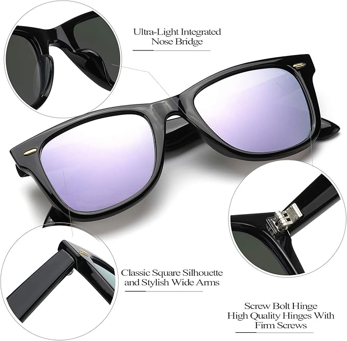Myiaur Classic Sunglasses for Women Polarized Driving Anti-Glare UV Protection