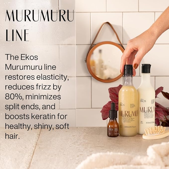 natura - Ekos Murumuru Restoring Conditioner - Anti-Damage - Hair Detangler & Moisturizer - Combat Dryness - Vegan Hair Care - Brazilian Beauty Secrets - Personal & Self Care - 10.1 fl oz (300ml)